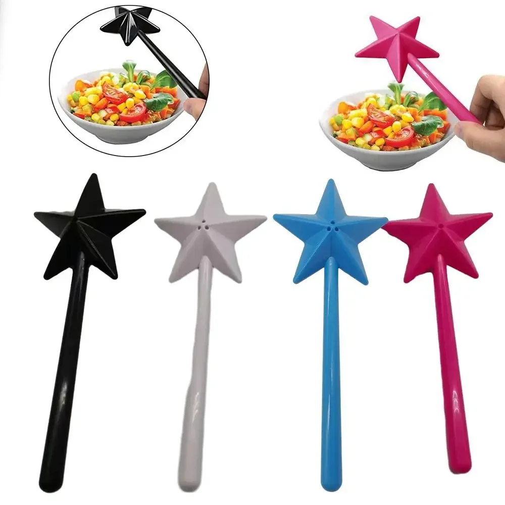 salt shaker salt pepper shakers Portable Salt Pepper Shakers Refillable Magical Star Wand Spice Dispenser Seasoning Shaker Set Kitchen & Dining BBQ Supplies