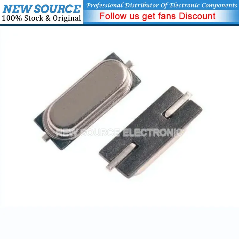 10pcs SMD Crystal Oscillator 25M 2pin 25MHz HC-49SMD 49SMD Quartz Crystal Passive Oscillator