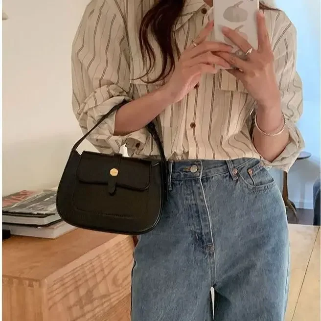 

Новая Винтажная женская сумка темпераментная универсальная маленькая сумочка модная Диагональная Сумка на одно плечо