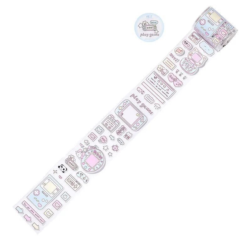 Charming Cartoon Animal Decorative Paper Tape for DIY and Craft Projects