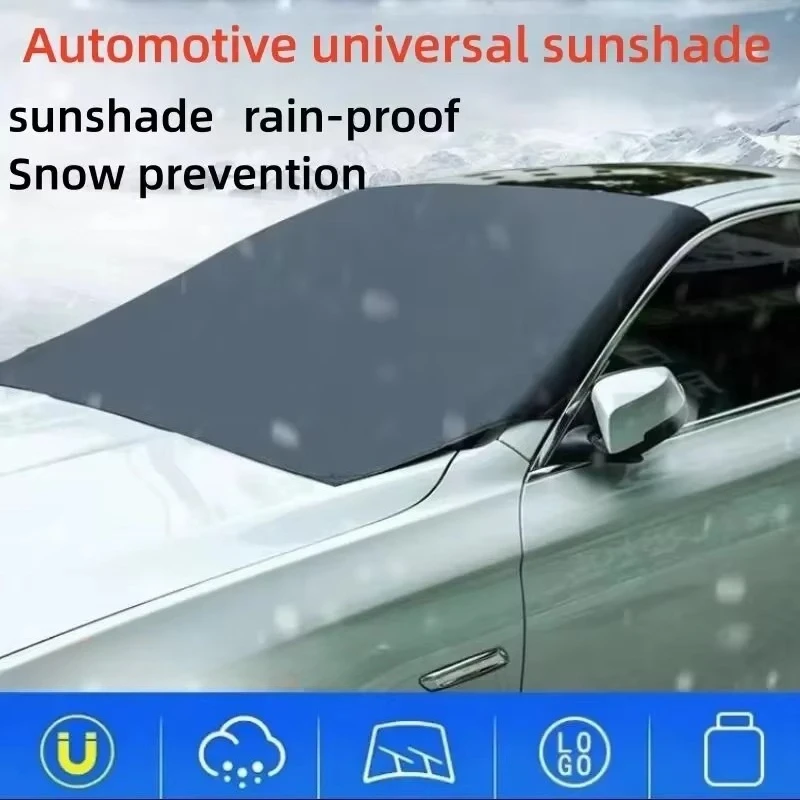 Sunshade Cover Car Windshield Snow Sun Shade Waterproof Protector Automobile Magnetic Cover Car Front Windscreen Cover 5
