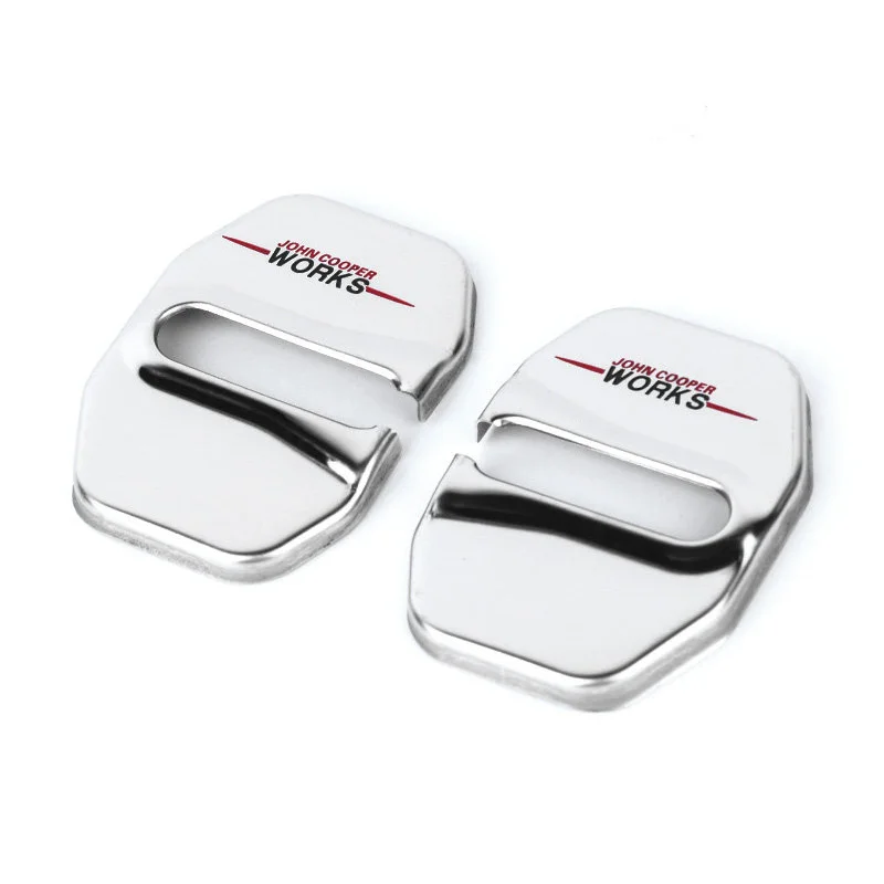 Car Door Lock Cover 2pcs Car Door Lock Cover For MINI COOPER R55/R56/R57/R58/R59/R60/R61/F54/F55/F56/F57/F60 Anti Rust Protective Trim Accessories