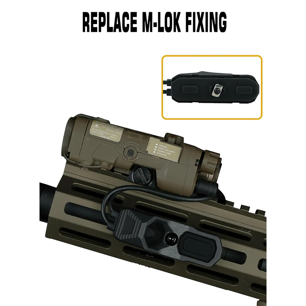 Tactical AXON Remote In-Line Dual Function Pressure Switch Flashlight PEQ NGAL L