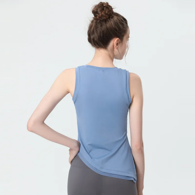 Womens Clothing Yoga Tank Top Breathable T-shirt Outdoor Jogging Tennis Female Gym Sports Top Leisure Fitness Vest vest smock