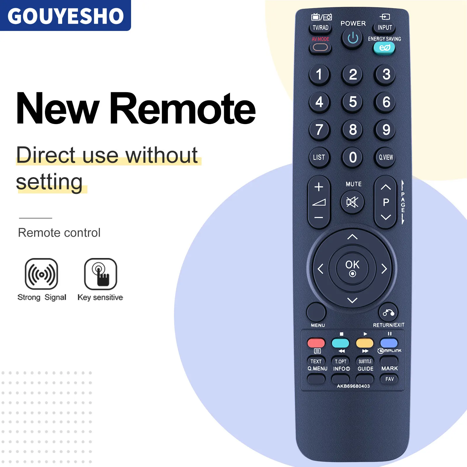 

Новый пульт дистанционного управления для телевизора AKB69680403 для 32LH3000 37LF2500 37LF2510 37LG2100 37LH2000