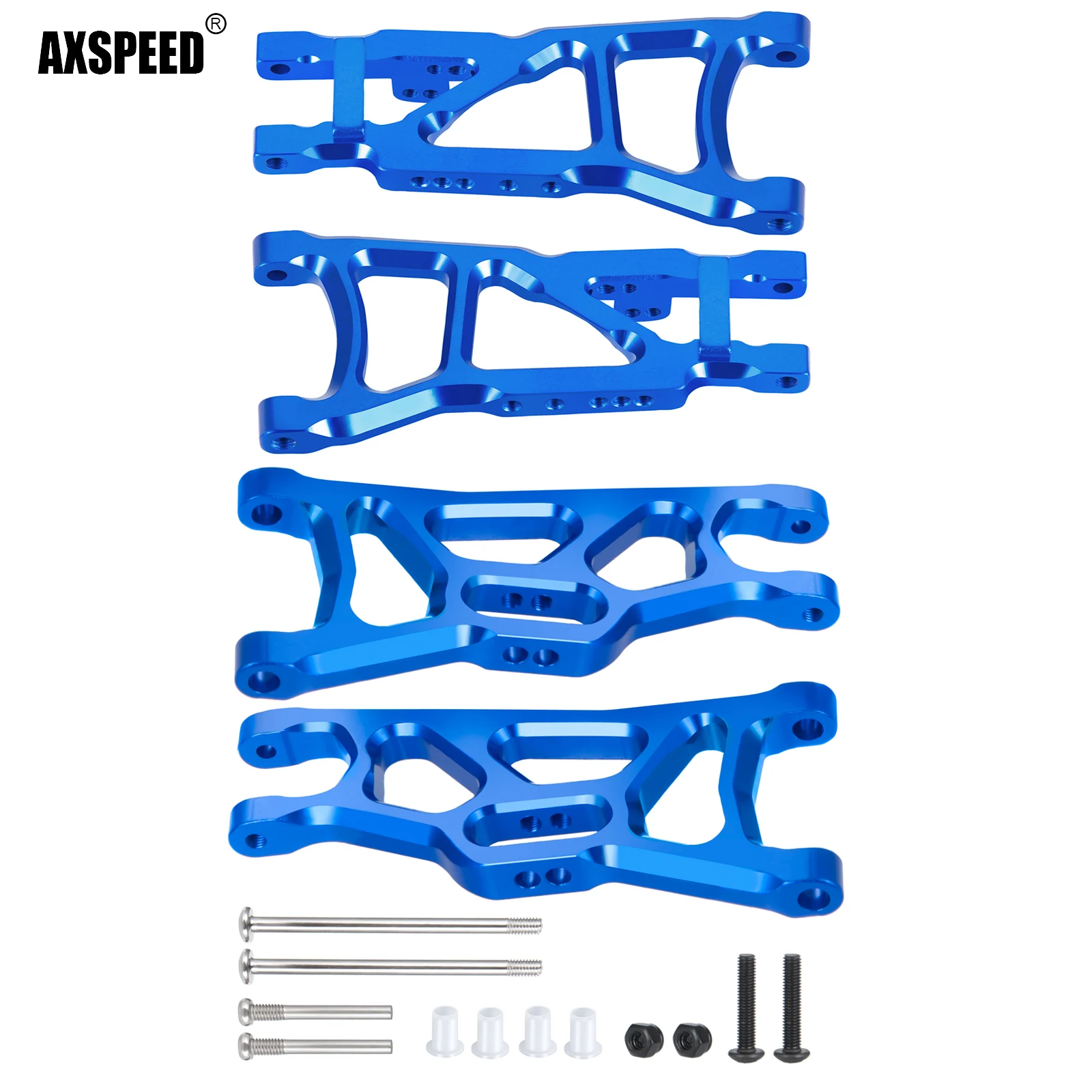 

AXSPEED Front Rear Suspension Arm Set For 1/10 Slash 4X4 2WD RC Car Spare Upgrade Parts