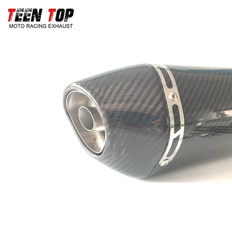 Full Carbon FIber Exhaust With DB Killer 51mm Universal Motorcycle Exhaust TRK502X 502C Tornado 302R GSX-S1000 GSX-S1000F SV650 - Image 6