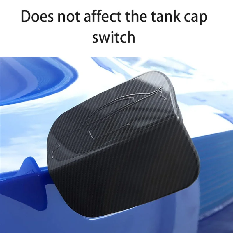 Car Tuning Accessories for 15-21 Dodge Challenger Carbon ABS Charger Fuel Tank Gas Door Cover Trim Charger Cover