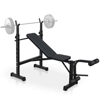 Olympic Weight Bench Press Set with Squat Rack and Bench for Full Body Workout at Home Gym 3