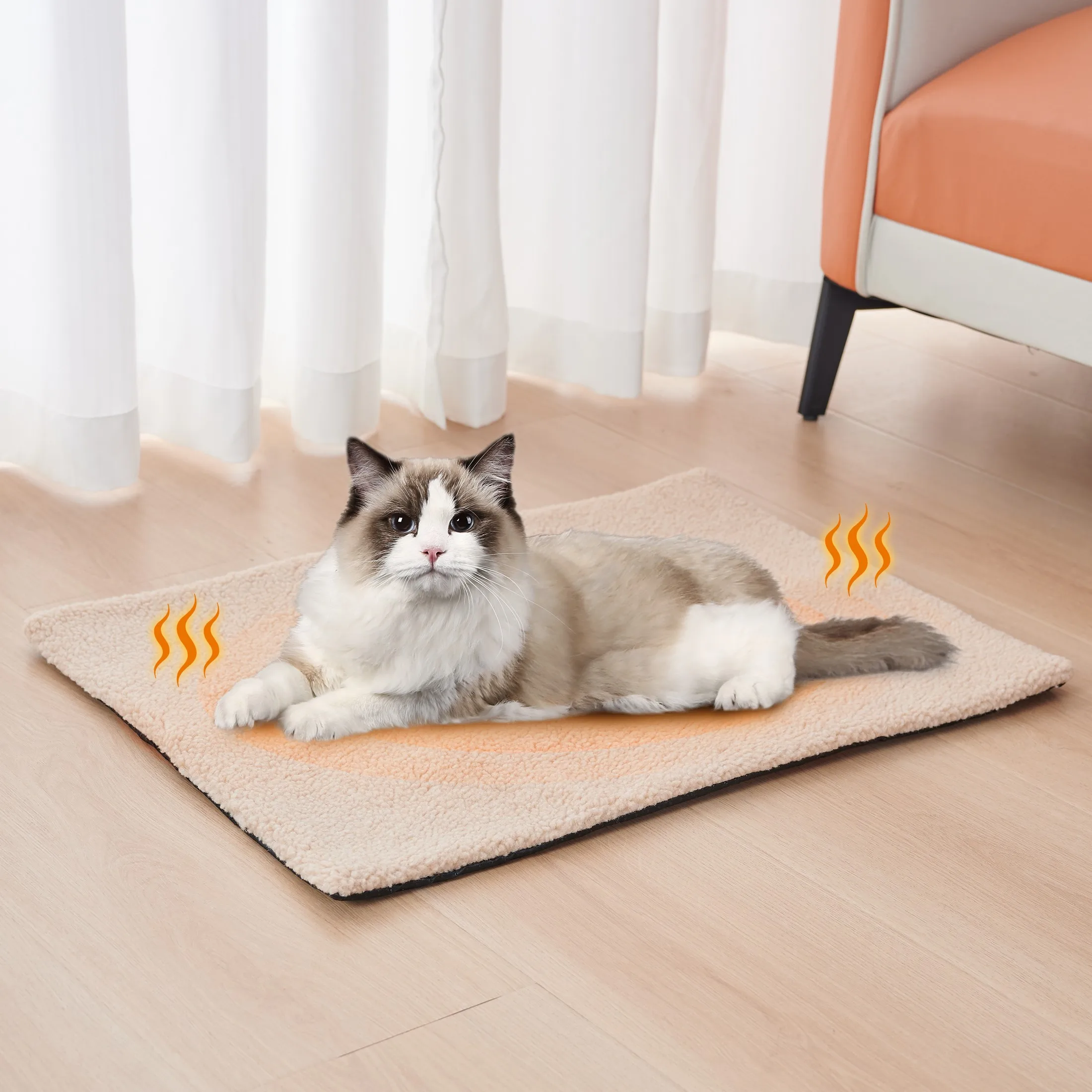 Self-Heating Pet Pads Blanket Puppy Pad Warm Cushion Mat for Cats Dogs Washable Pets with Thermal Body Heat Reflecting Core Pad Self-Heating Pet Pads Blanket Puppy Pad Warm Cushion Mat for Cats Dogs Washable Pets with Thermal Body Heat Reflecting Core Pad