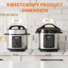8 QT Electric Pressure Canner 16-in-1 Multi Cooker Electric Canners for Pressure Canning Rice Cooker Digital Pressure Canner Sta 6