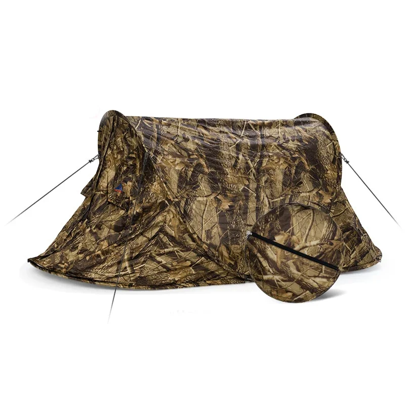 Playking Camouflage Pop Up Tent Portable Automatic 1 Person Single Layer Ultralight Easy To Carry Small Bag