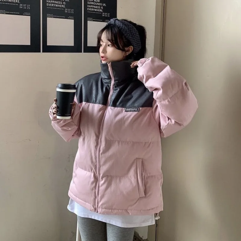 Winter Women Fashion Warm Wool Hooded Pocket Zipper Long Sleeve Windproof Fur Thicken Solid Colors Coat Padded Jackets New Parka