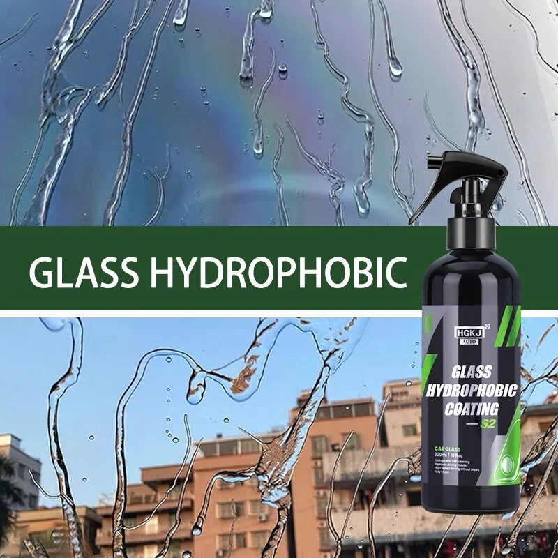 HGKJ S2 Glass Hydrophobic Coating Spray Rain Repellent Automotive