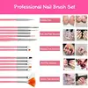 Nail Brushes Set Professional Nail Supplies For Acrylic UV Gel Drawing Dotting Manicure Nail Art Design Tools Makeup Accessorie 5