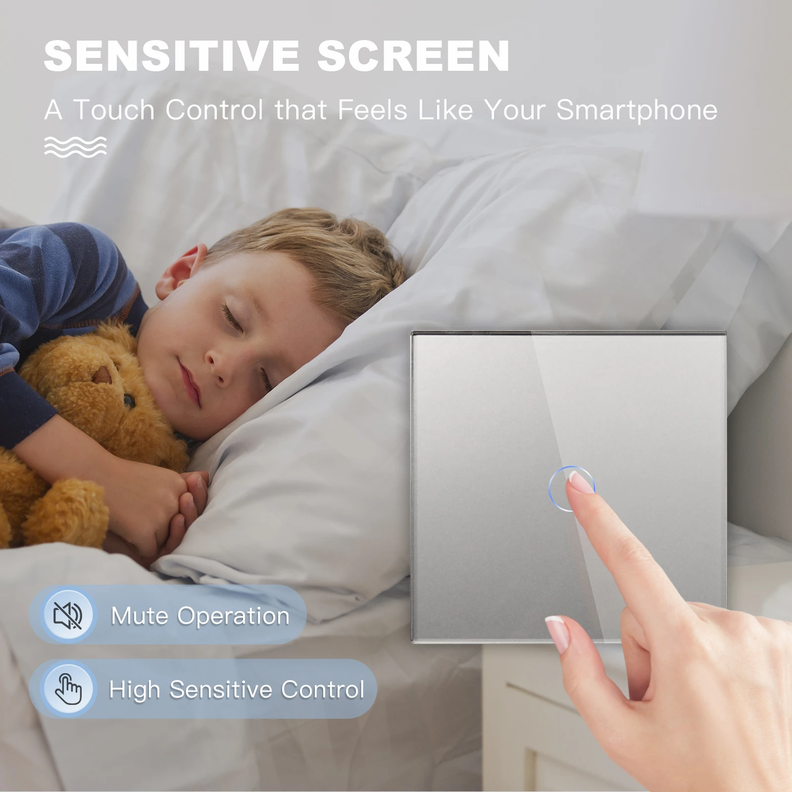 interruptor bseed touch com usb sensor 1way 1way 01