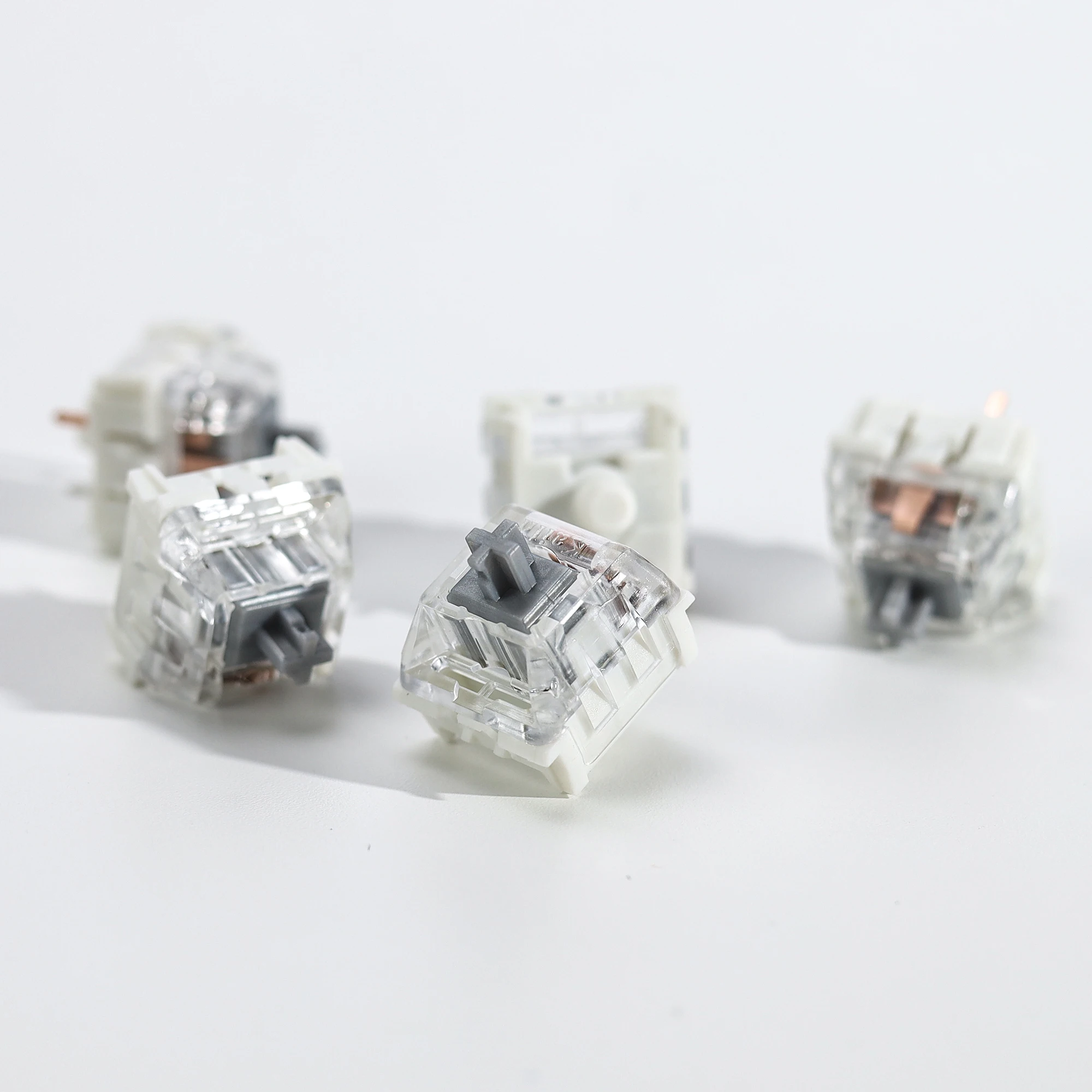 Kailh 스피드 실버 스위치 기계식 키보드 스위치 크리미 리니어 3핀 40gf 사전 윤활 처리된 60 게이밍 키보드 키트 스위치