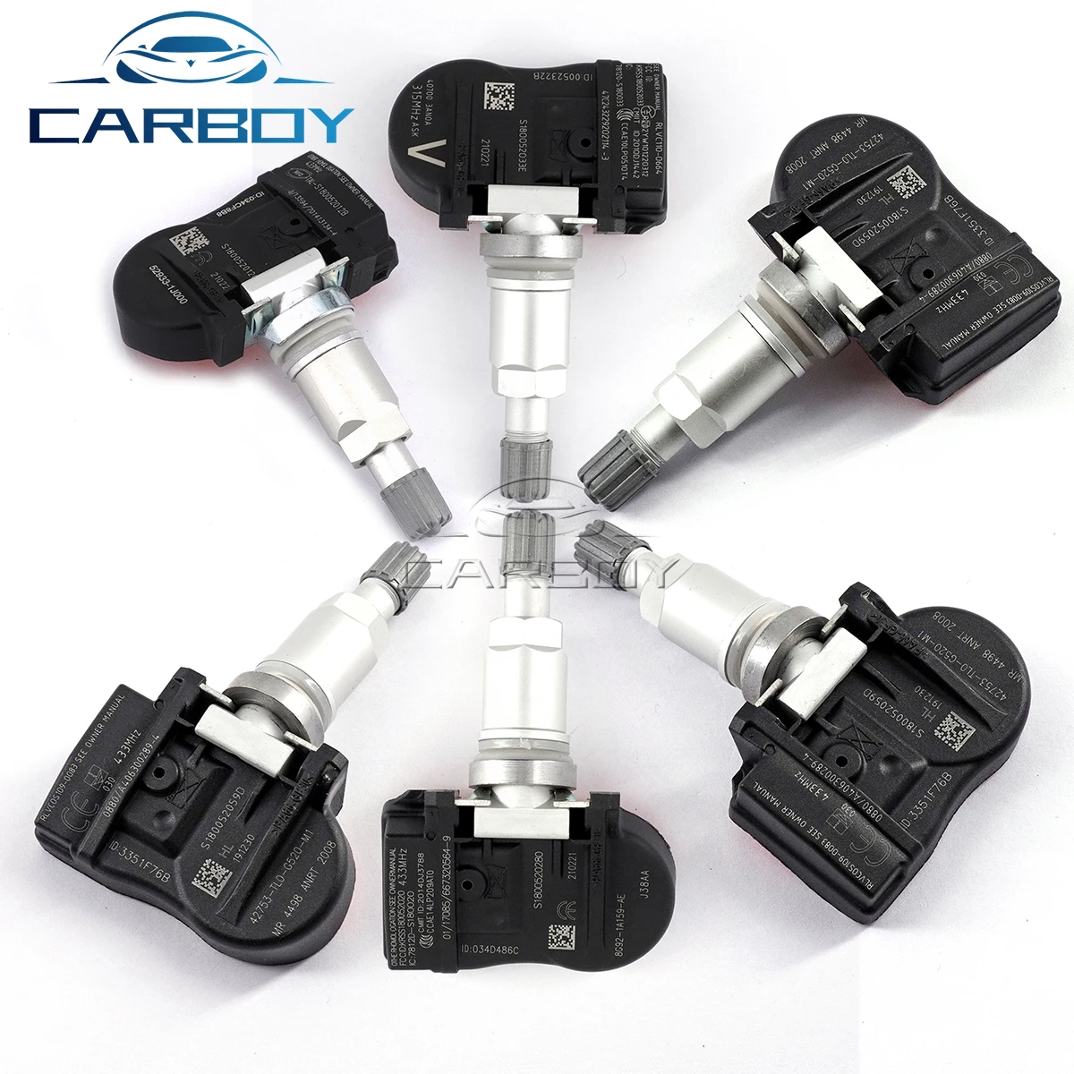 Tire Pressure Sensor Replacement Valve Stem for Chrysler Dodge Jeep Hyundai Volvo Nissan Honda TPMS Repair Kit Stainless Steel