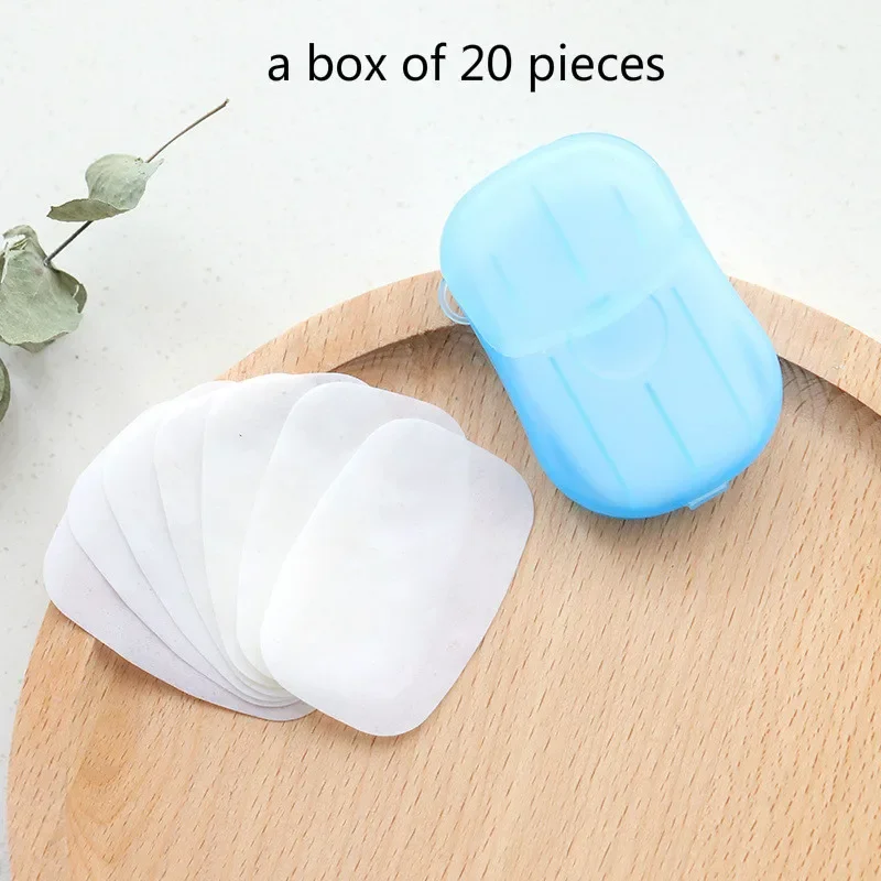 20 Pcs/Box Disposable Soap Paper Traveling Hand-washing Cleaning