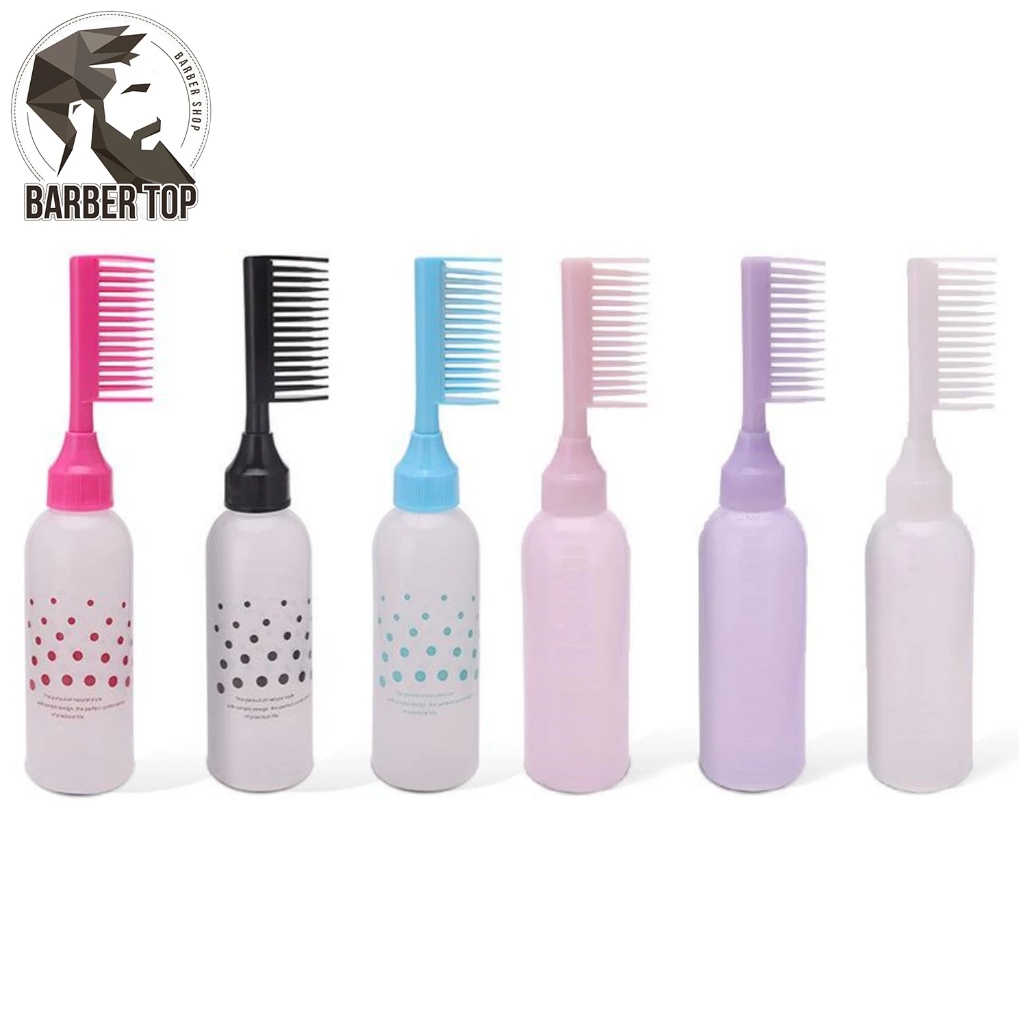 170ml Hair Dye Applicator Bottles Plastic Shampoo Bottle Hair Coloring Smudge Tool Hairdressing Supplies