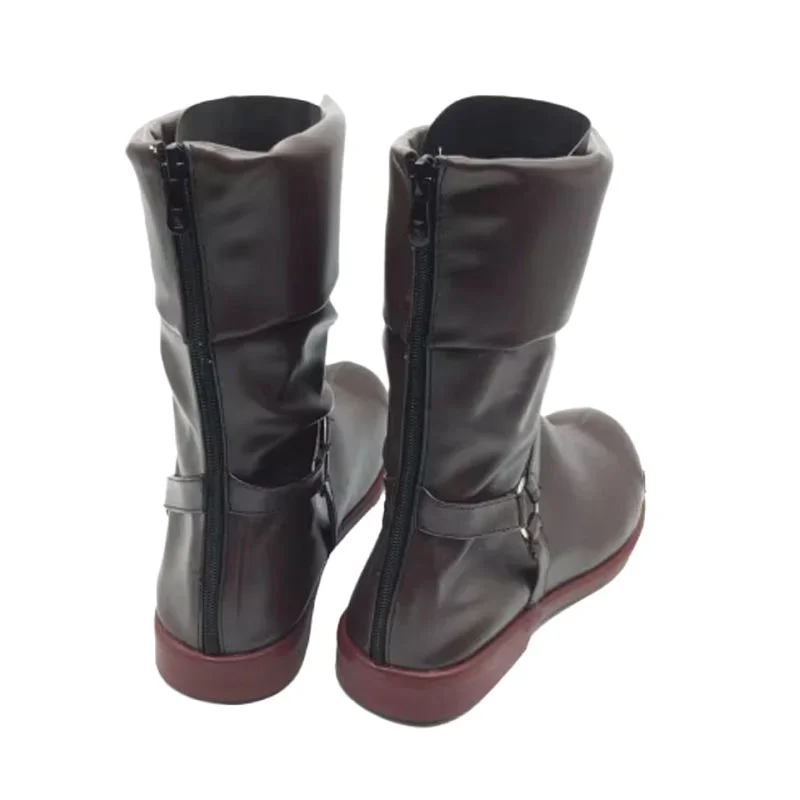 Fullmetal Alchemist-Inspired Edward Elric Military Boots Cosplay for Unisex