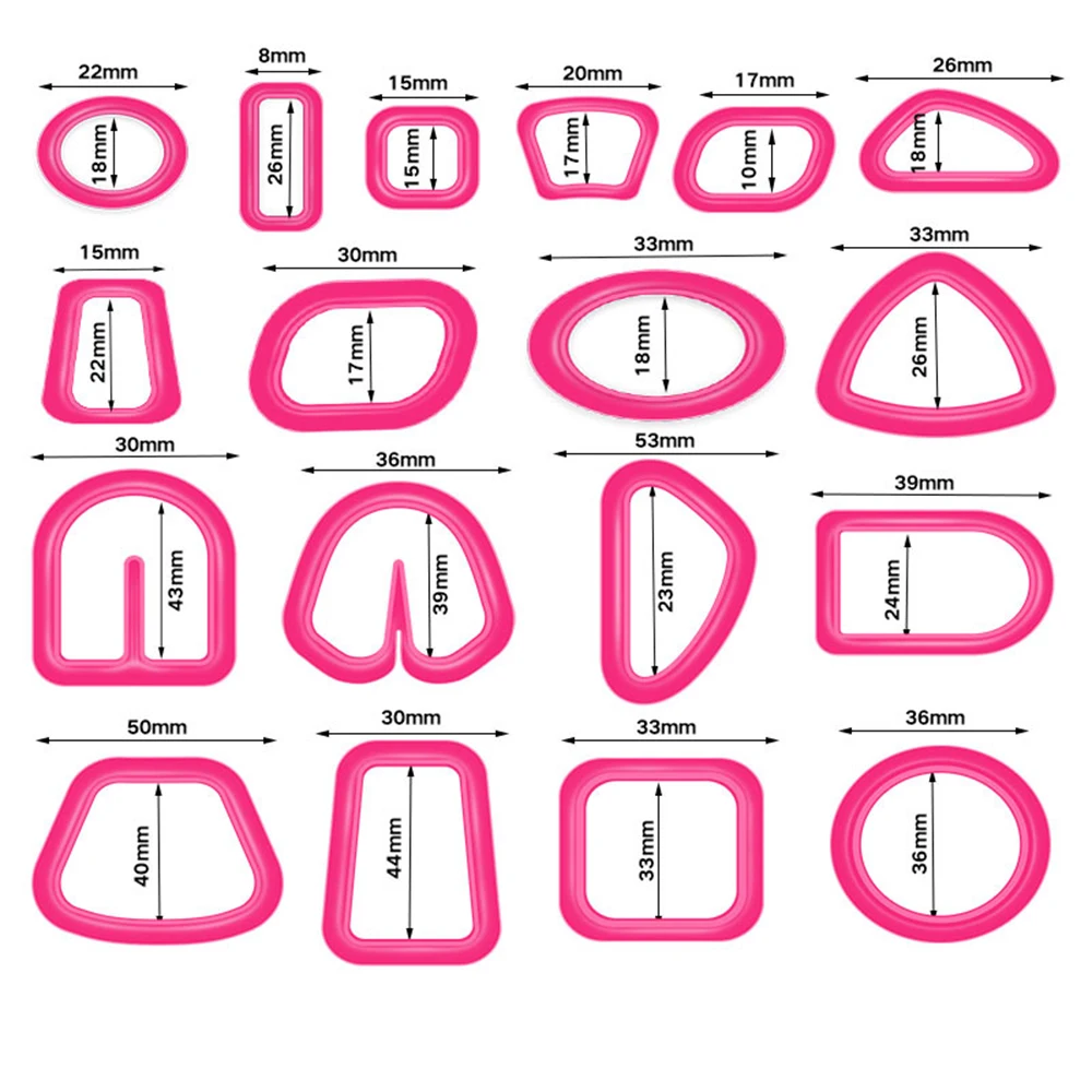 Polymer Clay Tool Basic Clay Cutters, Organic Polymer Cutters for Earrings Making Cutters for Jewelry