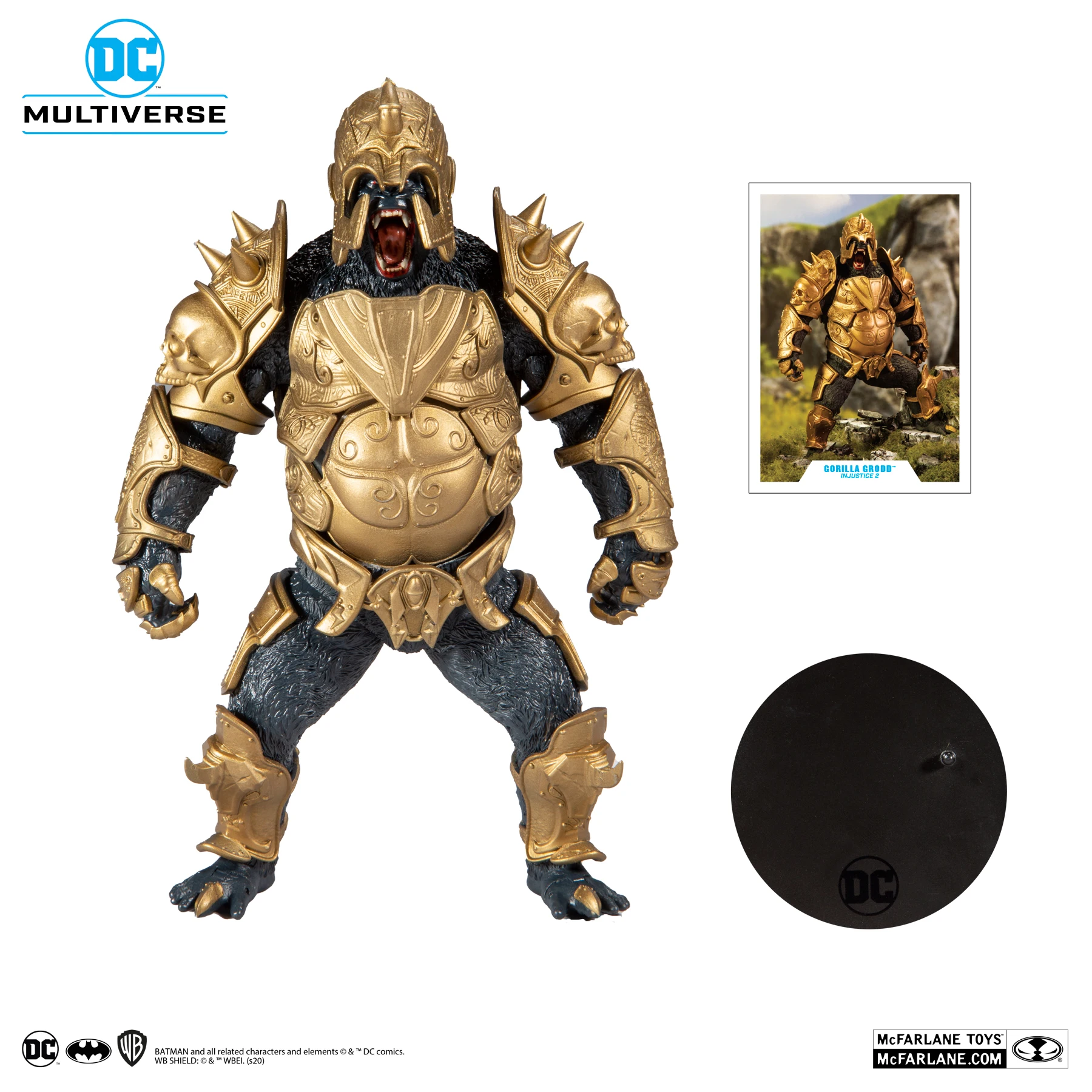 Spot Mcfarlane Dc Comic Doll By The Alliance For Justice Gorilla Grude Action Figure Collection Model
