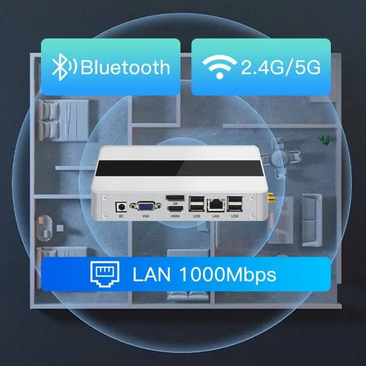 TexHoo Intel N5095 Mini PC: Windows 11 Pro, Linux System, Pfsense, ITX Desktop, DDR4, SSD, WIFI, DP 4K-60Hz for Office and Home Computing. Description Image.This Product Can Be Found With The Tag Names Cheap Mini PC, Computer Office, High Quality Computer Office, Mini pc