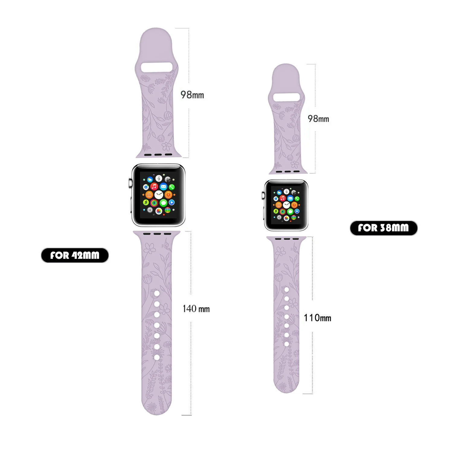 Sport Strap for Apple Watchband 44mm 40mm 38mm 42mm 41mm 45mm Printed Silicone Bracelet for iwatch series 7 6 5 4 3SE watch band