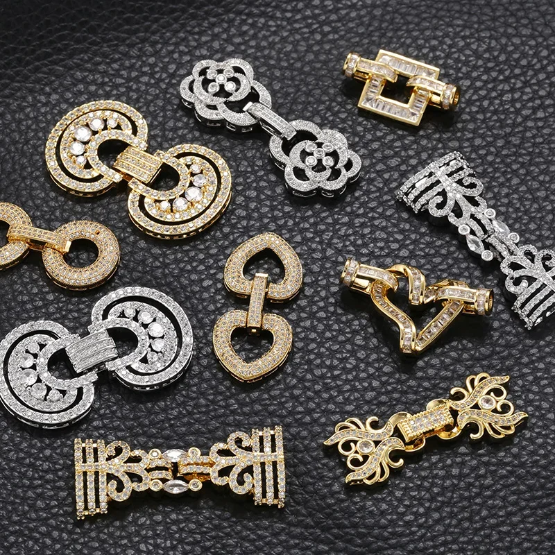 Verschiedene Haken für Schmuckherstellungszubehör, DIY-Haken, Zubehör, Zirkonia-Verbinder für Armbänder: VK163