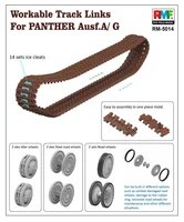 Ryefield model accessories RM-5014 Workable Track Links (for Panther Ausf. A/G) 1/35 1
