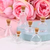 1pc 1:12 Dollhouse Miniature Vase Round Glass Bottle Wishing Bottles Storage Bottle with Cork Candy Jar Model Decoration 2