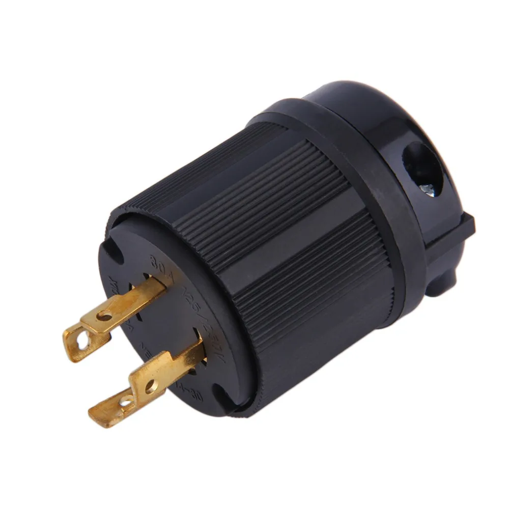 Smart Plug Heavy Duty Industrial Grade UL Listed Generator Power Locking NEMA L14-30P Twist-Lock 30A 125-250V 3P 4W US Plug
