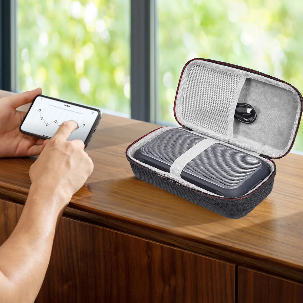 Anker SoundCore 모션 300 용 하드 캐리 케이스, EVA 긁힘 방지 하드 쉘 케이스, 메쉬 포켓 포함, 낙하 방지 핸드백