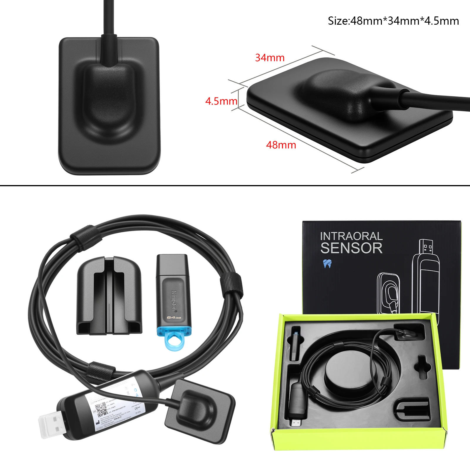 Dental X Sensore Digital Sensor Rayos Digital Intraoral Sensorr Size 10 Imaging System Imaging System/Oral Positioning System