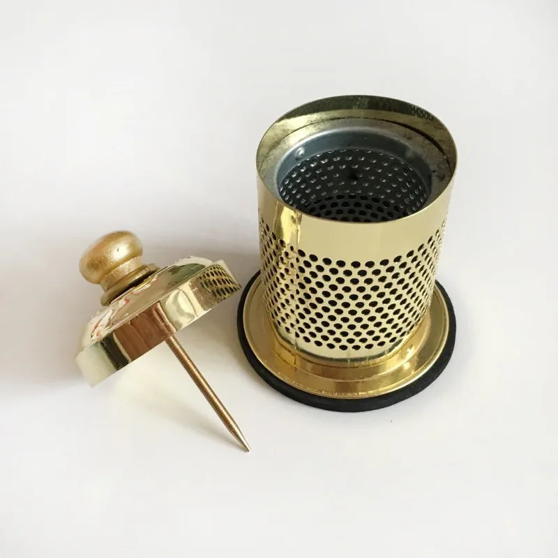 1Pcs Suspension Magnetic Copper Moxibustion Tube Appliance Moxa Burner Moxibustion Acupuncture Body Massage
