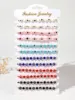 12 pièces nouveau mauvais œil carré Bracelet en cristal bracelets de prière faits à la main bracelets de cheville réglables poignet bijoux cadeau pour ami