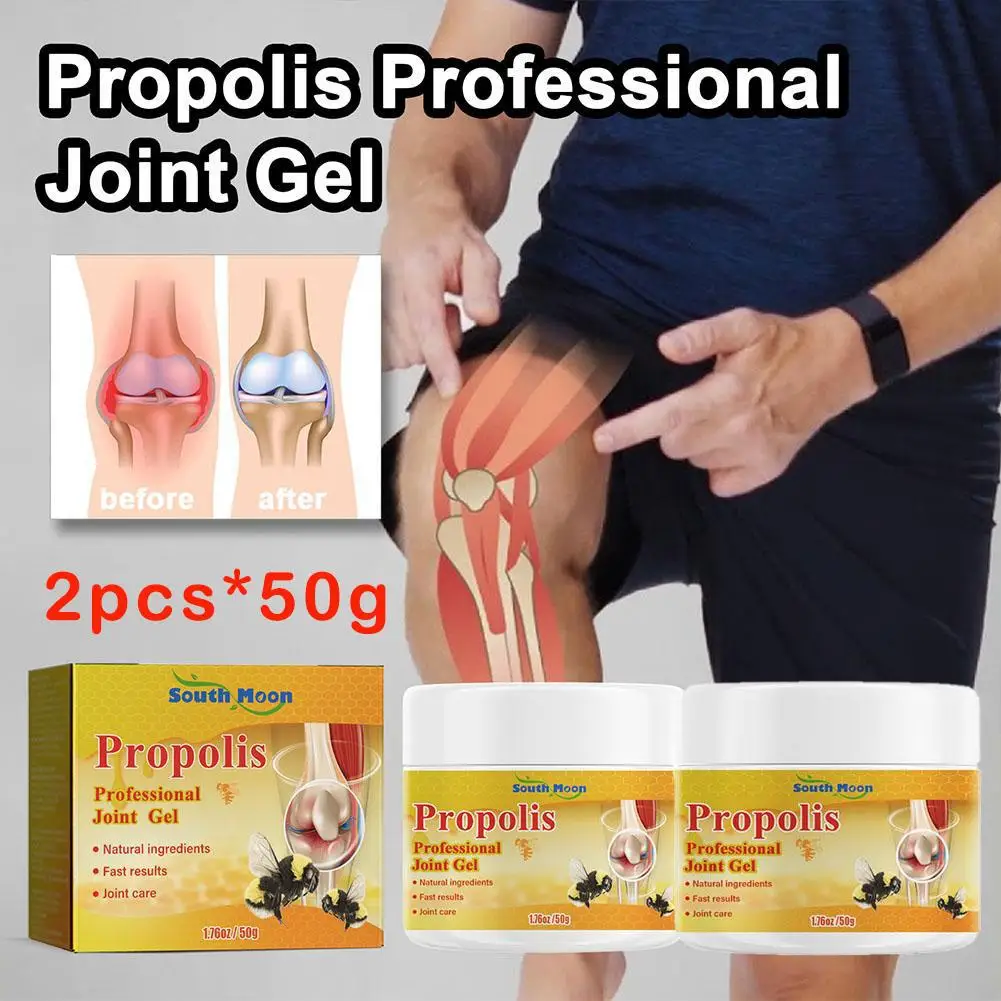 

2PCS 50g Professional Joint Bone Therapy Gel Bee Venoms Propolis Treatments Gel Bee Venoms Gel For Legs Hands Arms Feet