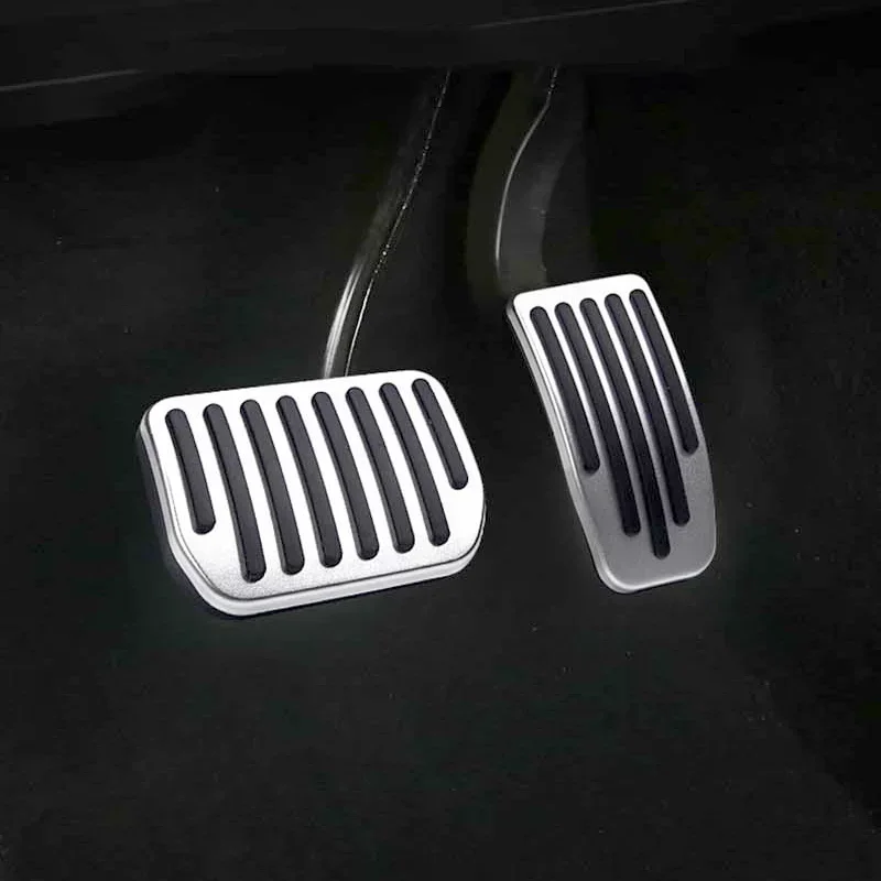Aluminum Alloy Brake Accelerator Foot Pedal Cover for Tesla Model Y-Model 3 Highland 2pcs car accessories car pedals pedal cover