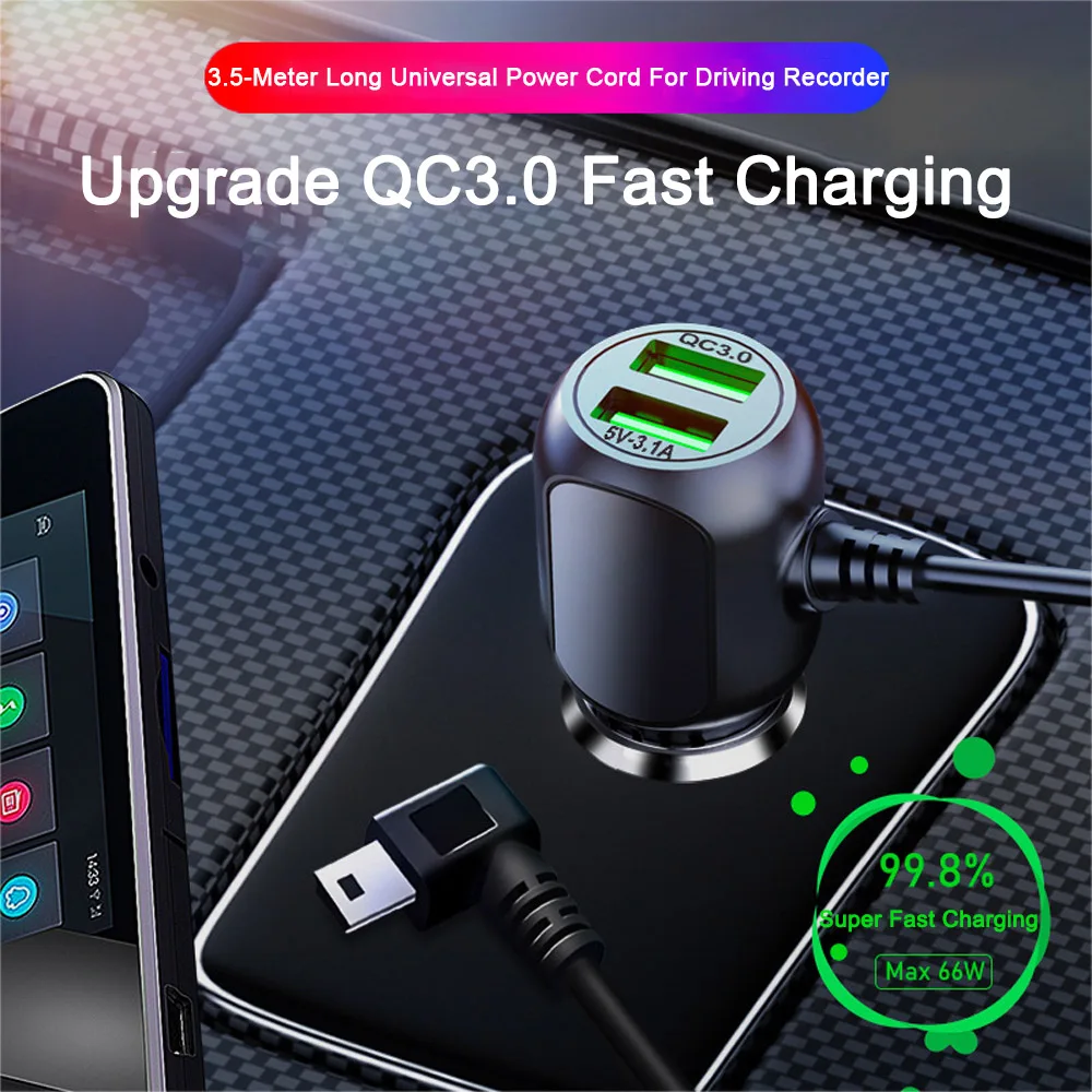 Fast USB Car Charger with QC3.0 and Voltage Reduction
