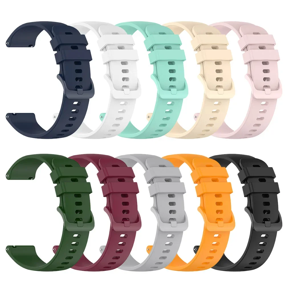 Versatile 20mm Silicone Smart Watch Band - Premium Comfort & Style