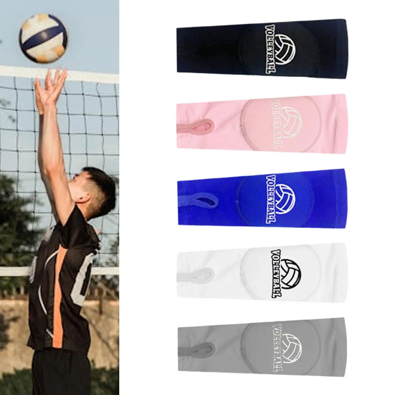 2 Pieces Volleyball Arm Sleeve Gloves for Volleyball Basketball Cycling