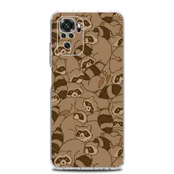 Clear Soft Phone Case with Mapache Design for Note 14 ProPlus (B9)