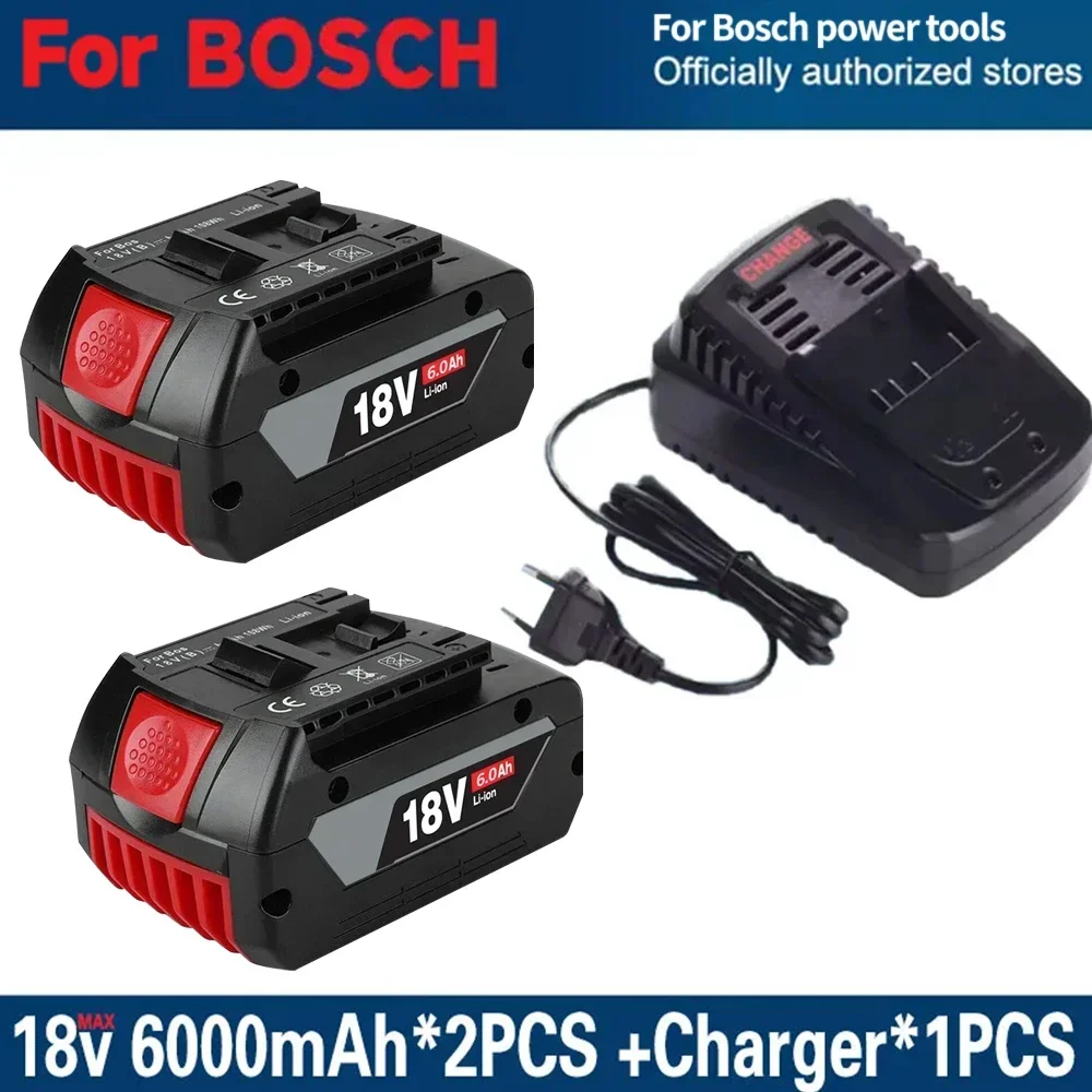 Dewalt Battery 2X 5.0Ah Pour Bosch 18V Professional System Batterie GBA GSR GSB BAT618 Ryobi Battery 18v