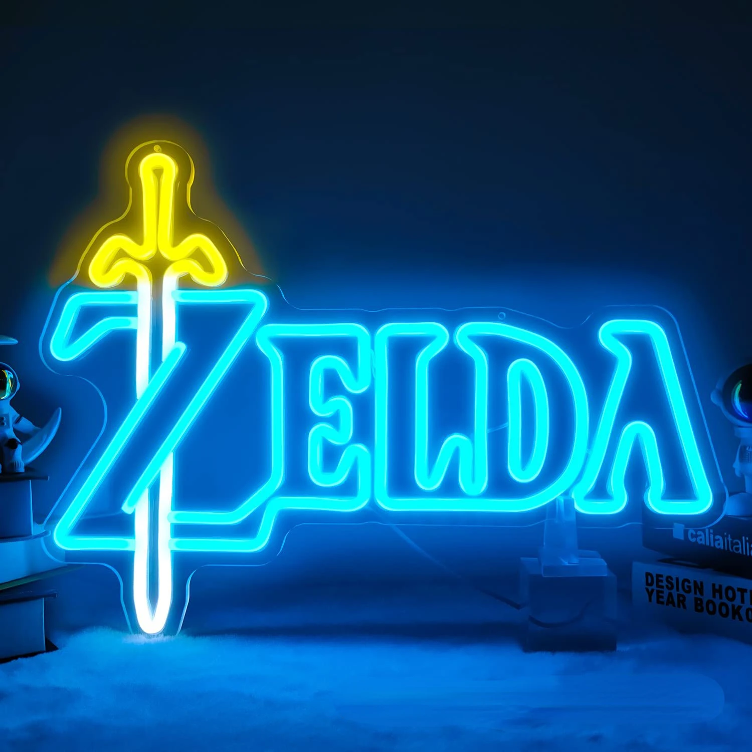 

2023 Bible Neon Lights LED Lamps for Gaming Room Luminous Lampara Creative Lamp Legend of Zelda Modeling Decoration Maison Decor