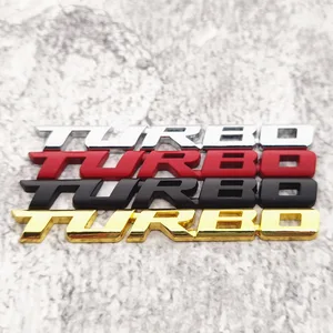 Совершенно новый Стайлинг автомобиля Turbo Boost загрузка увеличения 3D металлический хромированный цинковый сплав 3D эмблема значок наклейка автомобильный аксессуар