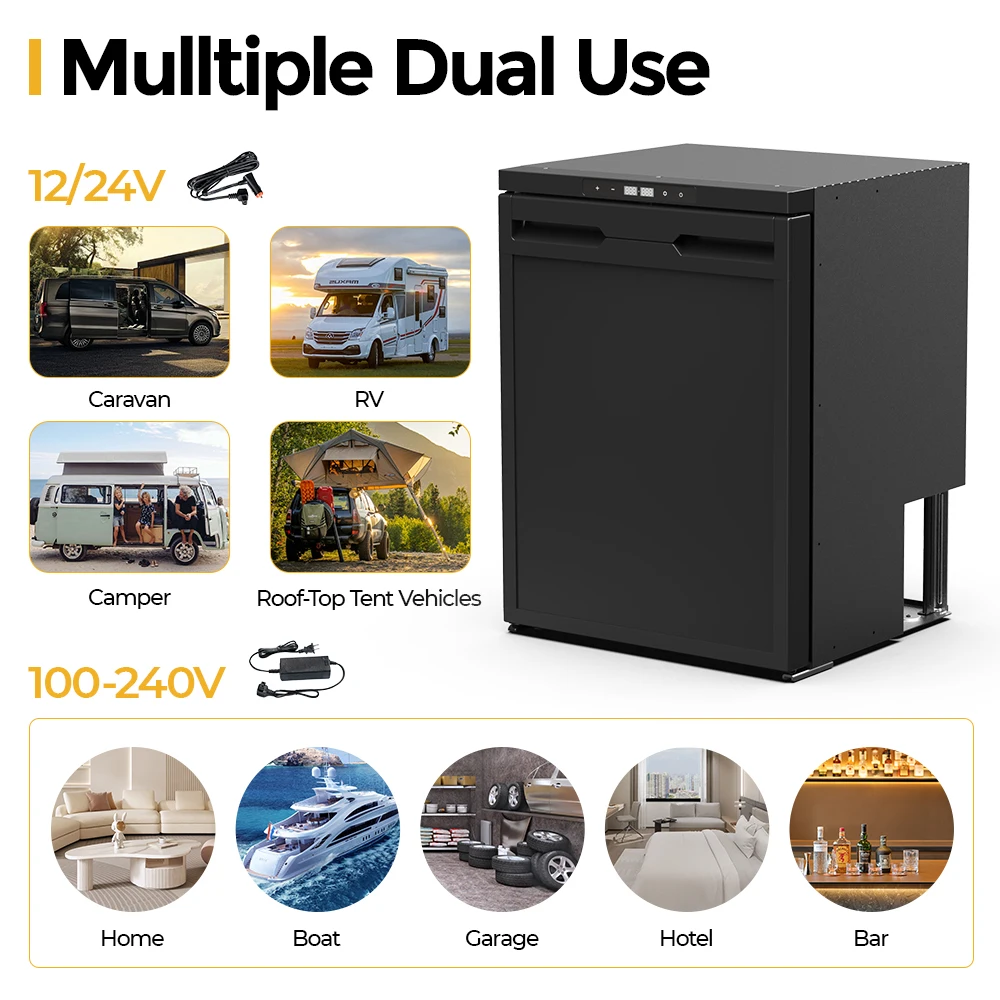 Alpicool CR40X RV Car Refrigerator AC DC Dual Use Cooler Home Vehicle 12V 24V Freezer Compressor Car Fridges RV Cooler