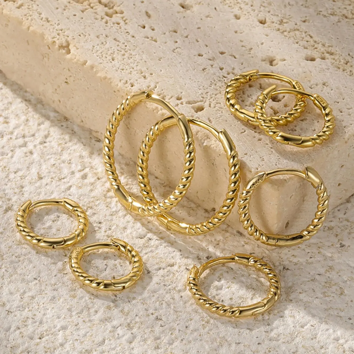 Bewenda Orecchini a cerchio in argento 925, grandi, in argento sterling 925, ipoallergenici, grandi orecchini a cerchio, diametro 40/50/60 mm, a cerchio rotondo, 40 mm, Argento, Non pietra preziosa