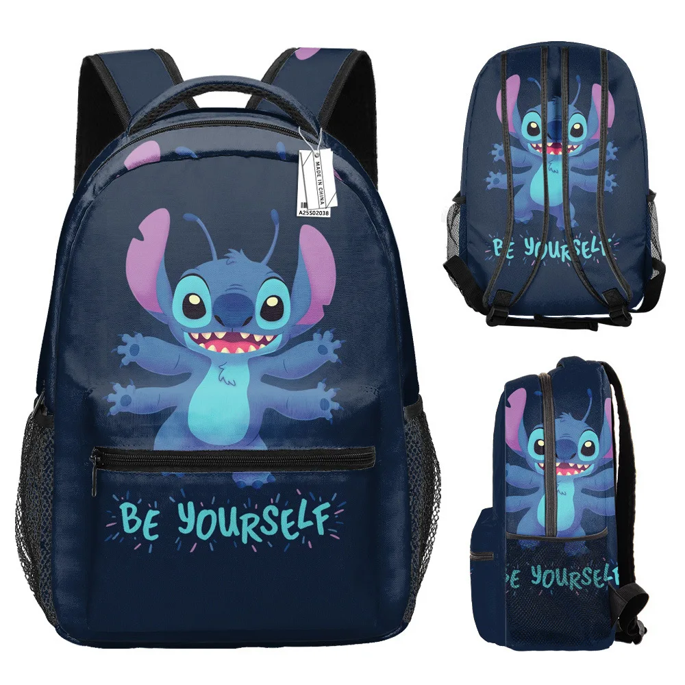 

MINISO Disney New Stitch Primary School Bag Cartoon Animation Large Capacity Fully Printed Backpack The Best Gift Sport Backpack