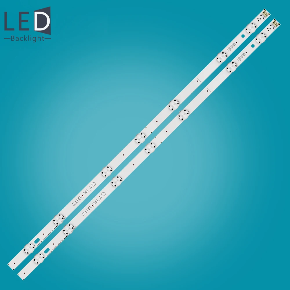 

2Pcs/set 615mm LED Backlight Strip for 32in 7led Csp 32LH604V 32LH6047 32LH530V 32LK6100 32LK6200 32LH604V 32LH530V 32LH6047